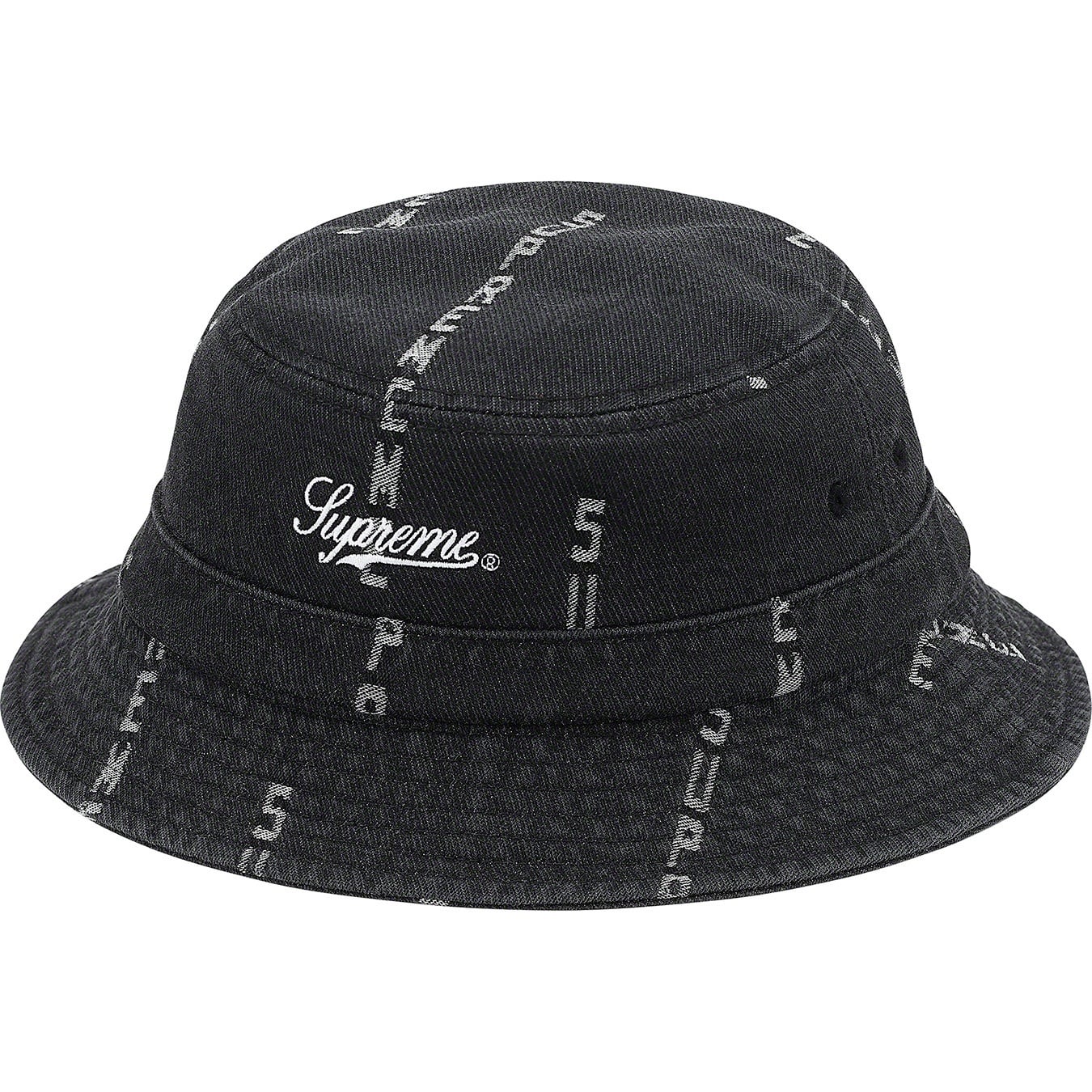 Logo Stripe Jacquard Denim Crusher view 2